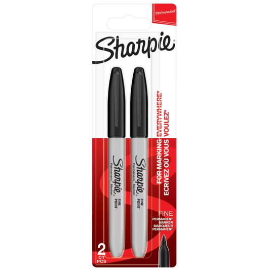 SHARPIE 2-Pack Black Permanent Markers