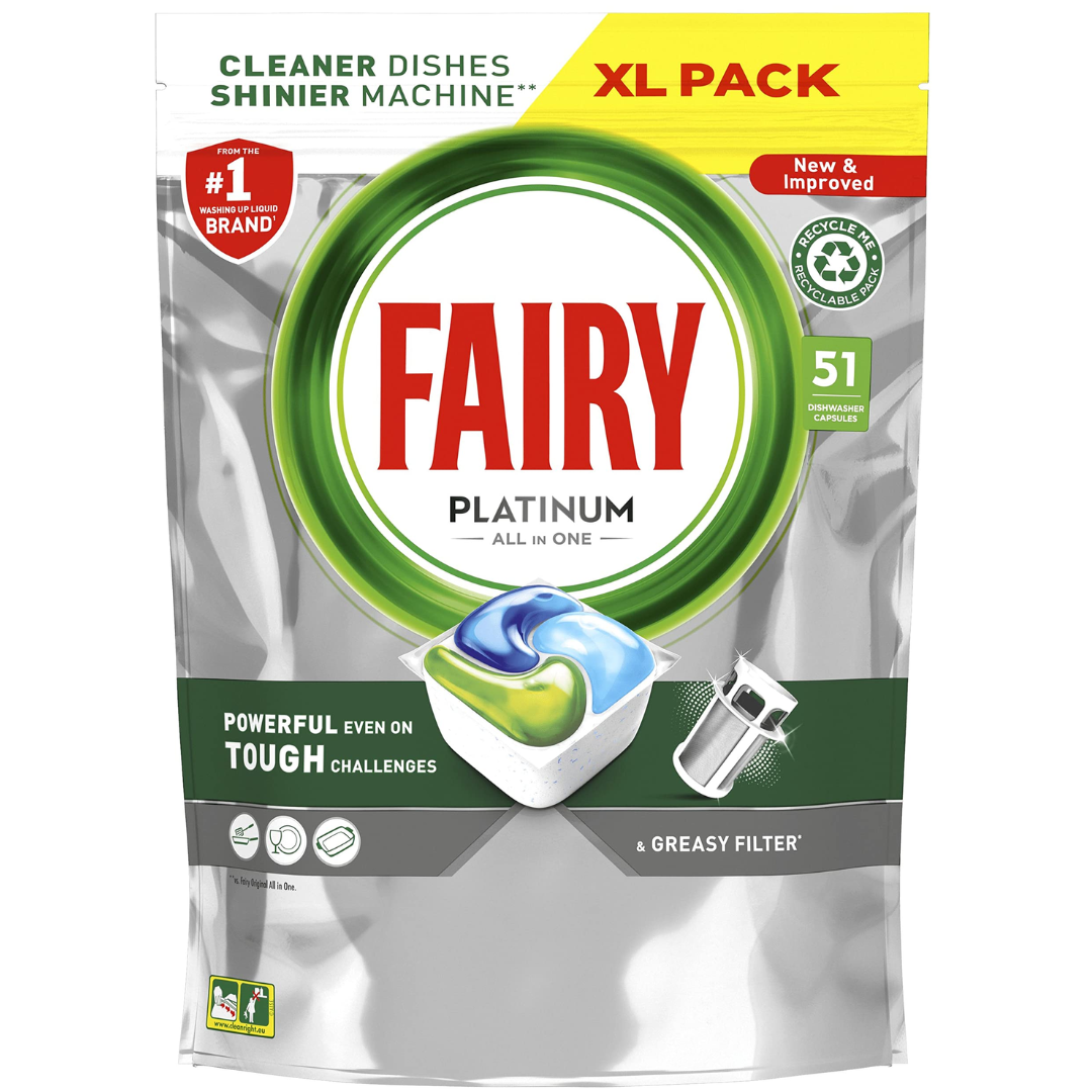 Fairy Platinum All-in-One Original 51 Dishwasher Tabs