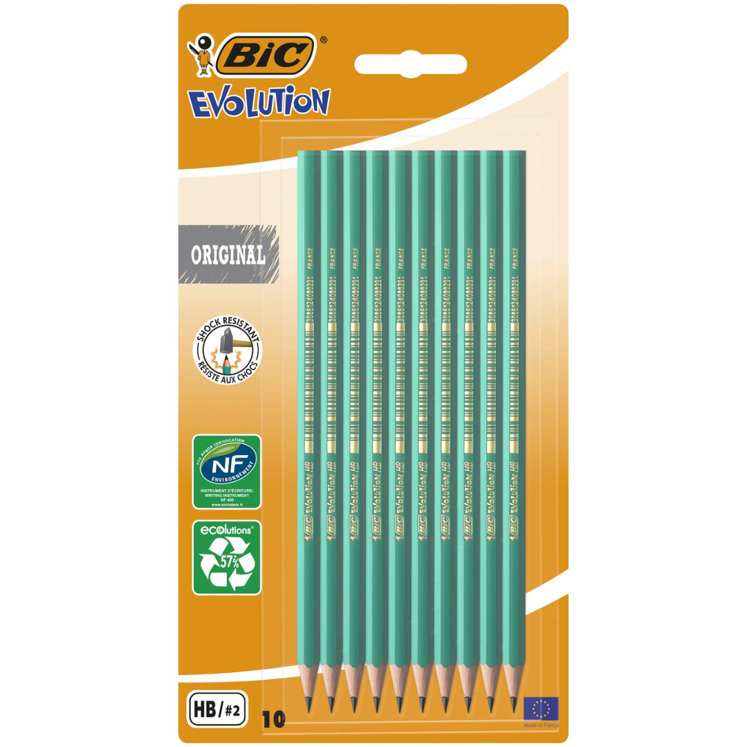 10 Pack of BIC Evolution HB Pencils