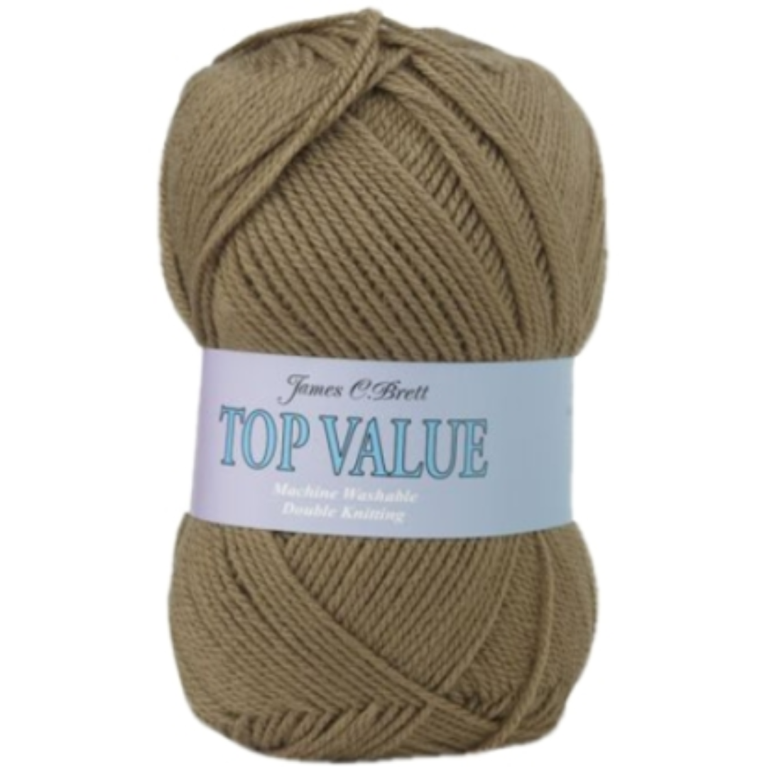 Top Value 100 Grams Double Knitting Yarn 0842 Koala