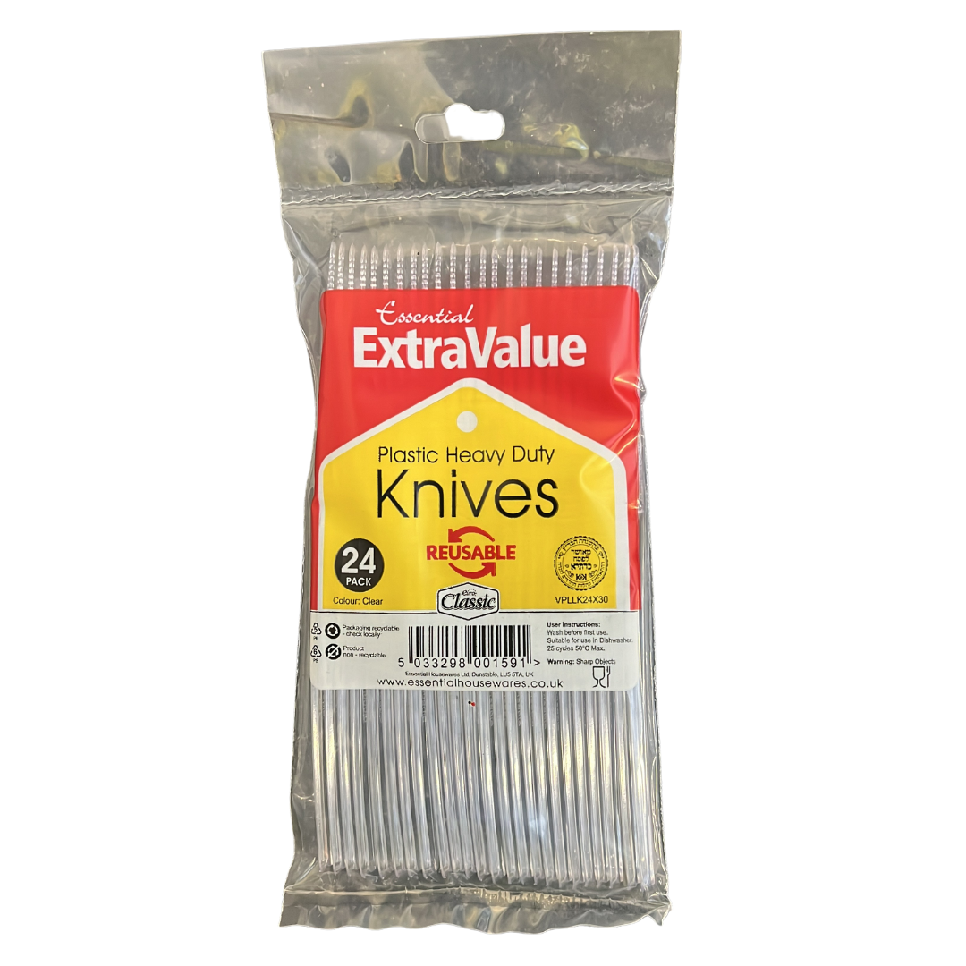 24-Pack Reusable Heavy Duty Knives