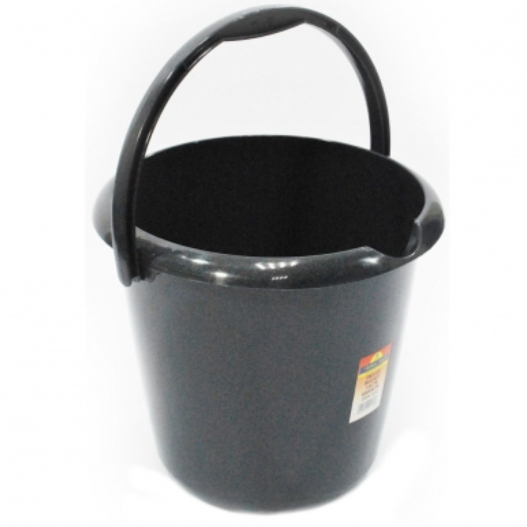 TML Deluxe Graphite Grey Household Bucket 13 Litre