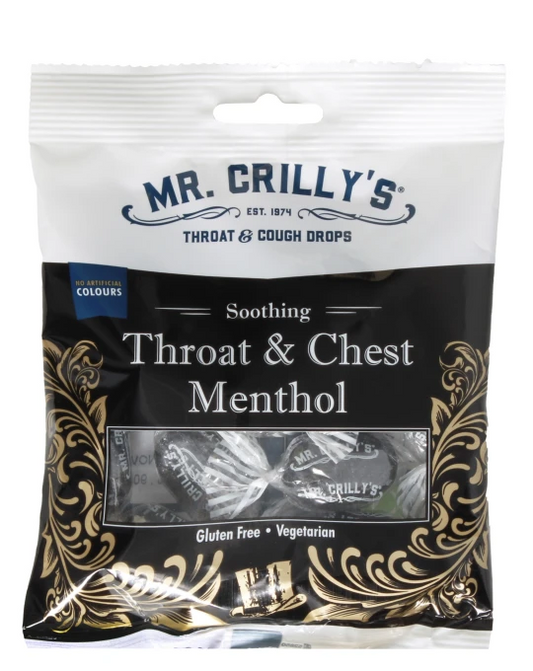 Mr. Crilly's Throat and Chest Menthol Cough Drops 100g