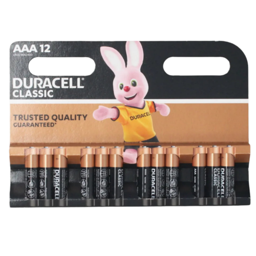 Duracell Classic AAA Batteries – 12-Pack