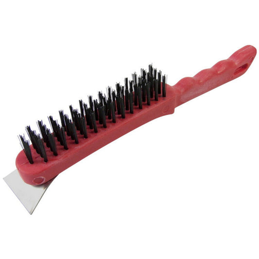 Am-Tech Large Heavy Duty Wire Brush and Scraper