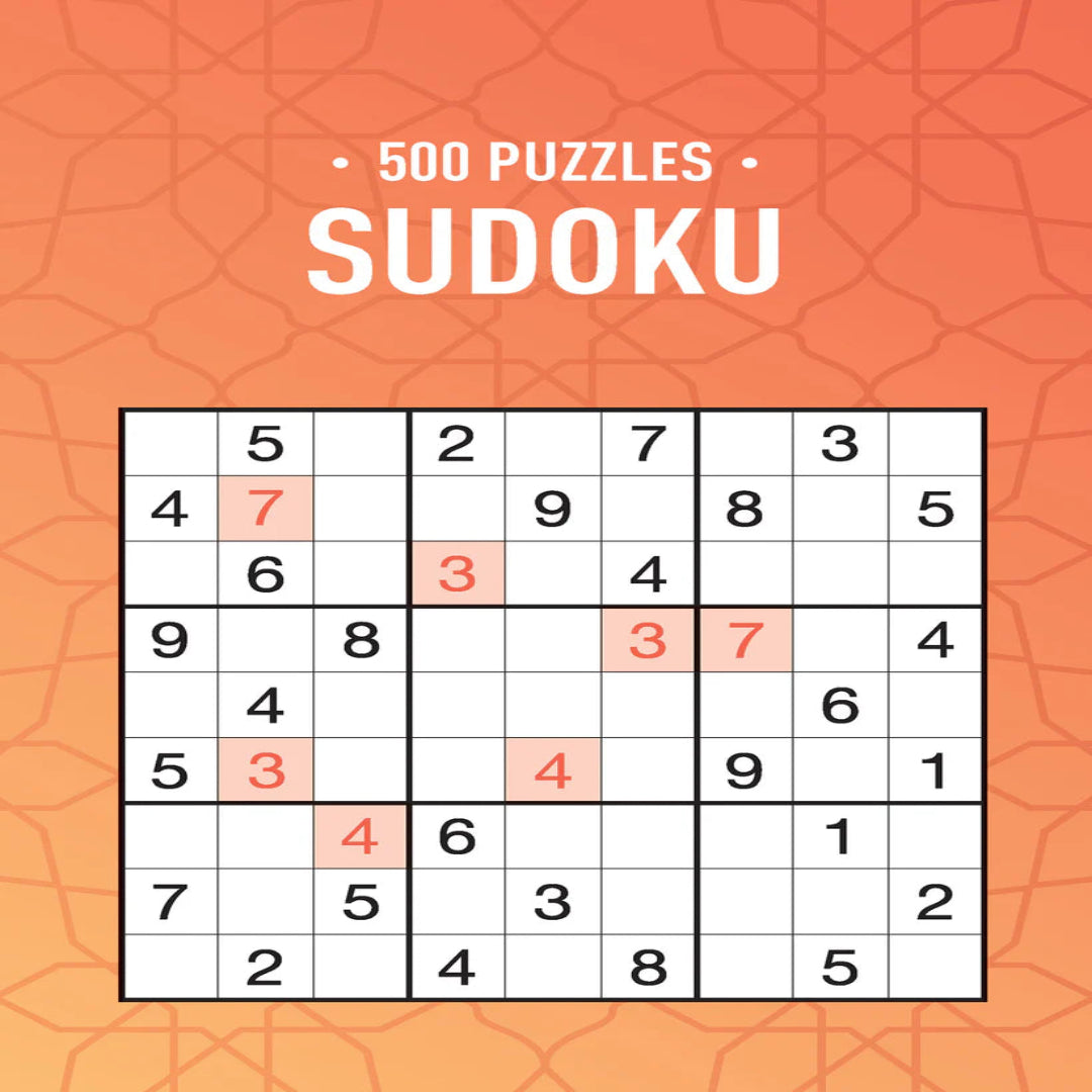 500 Sudoku Puzzles Book