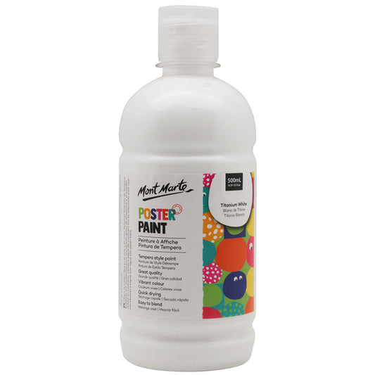 Mont Marte Poster Paint Titanium White 500ml