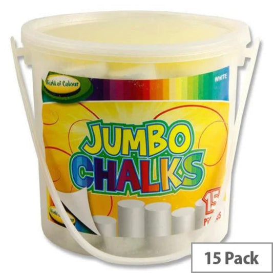 Jumbo 15 White Chalk Bucket