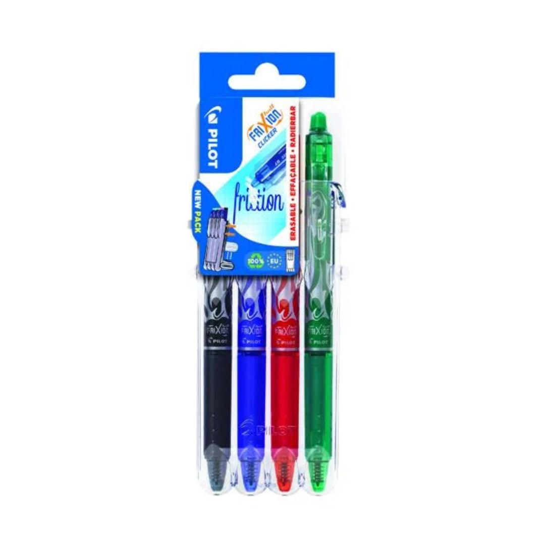 4-Pack Assorted FRIXION Ball Clicker Pens