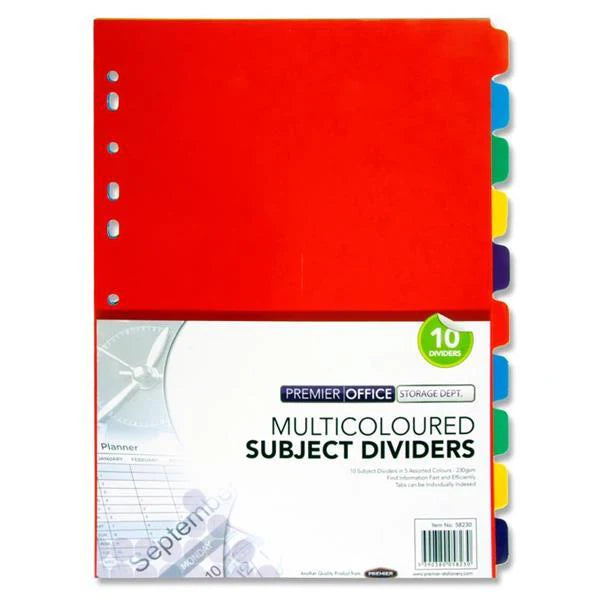 10 Part Subject Divider