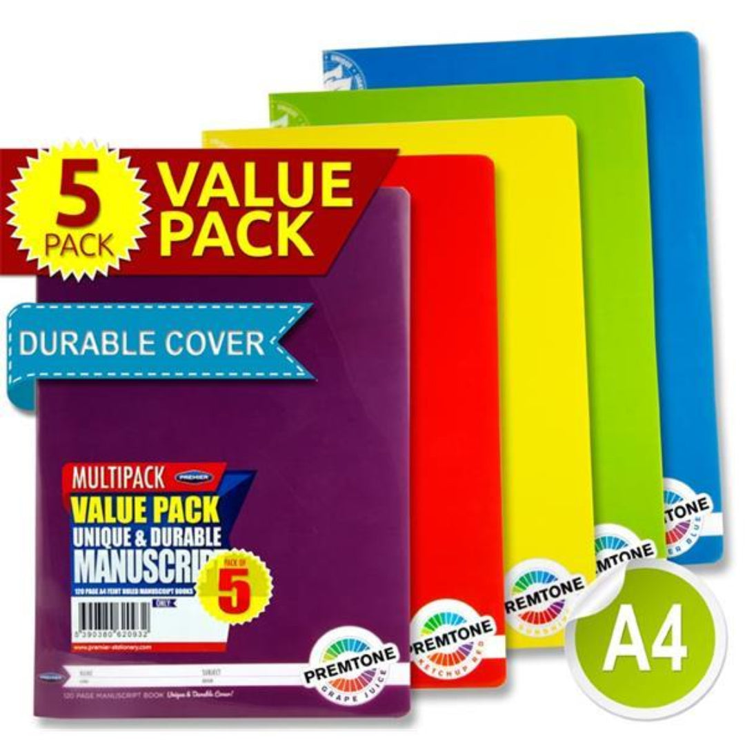 Premtone A4 Durable Cover 120pg (Pack of 5)