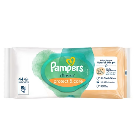 Pampers Harmonie Baby Wipes 44 Pack