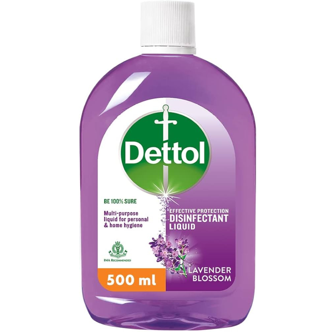 Dettol Disinfectant Liquid - 500ml Antibacterial and Fresh Lavender Scent