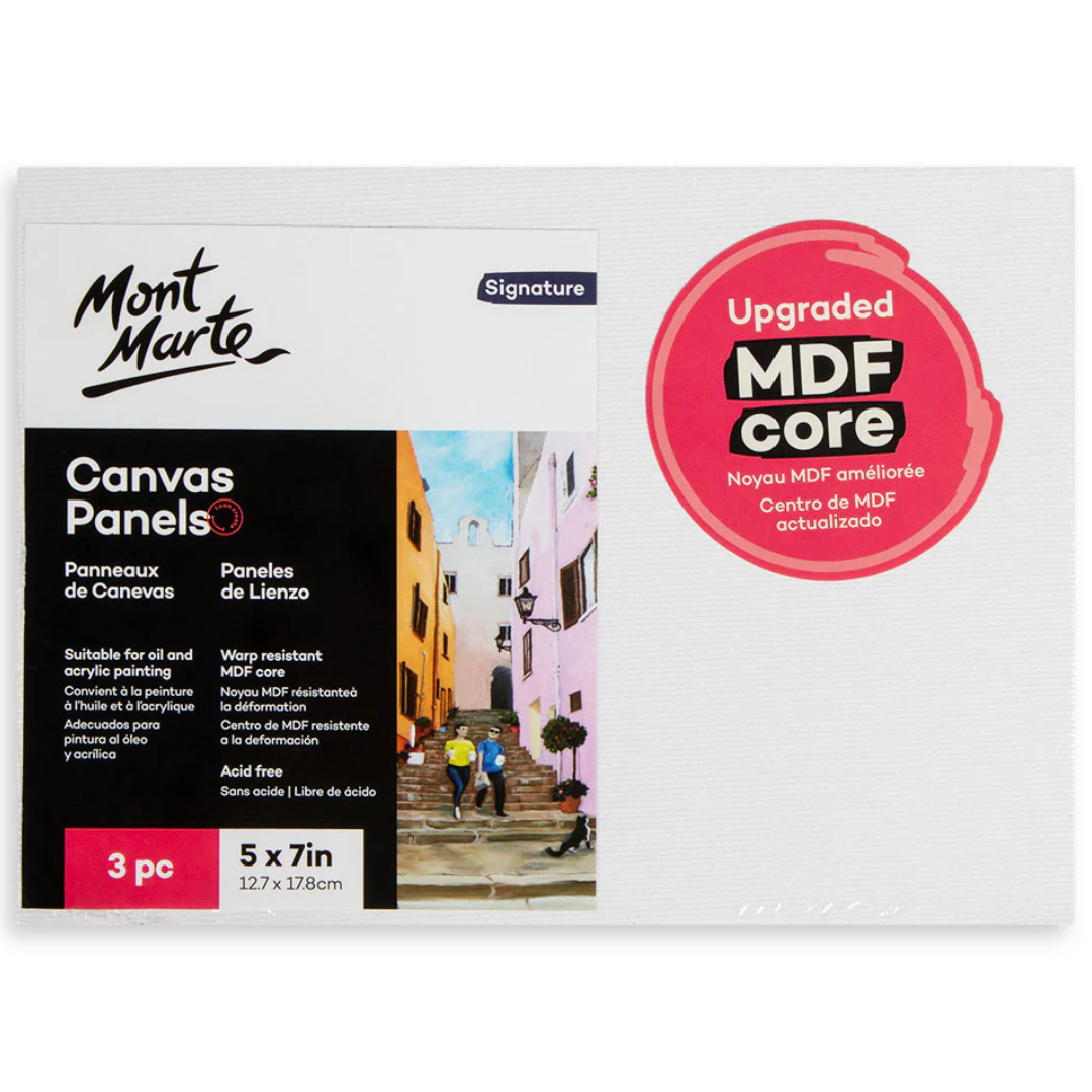 MM Studio Canvas Panels Pack of 3 - 12.7 x 17.8 cm