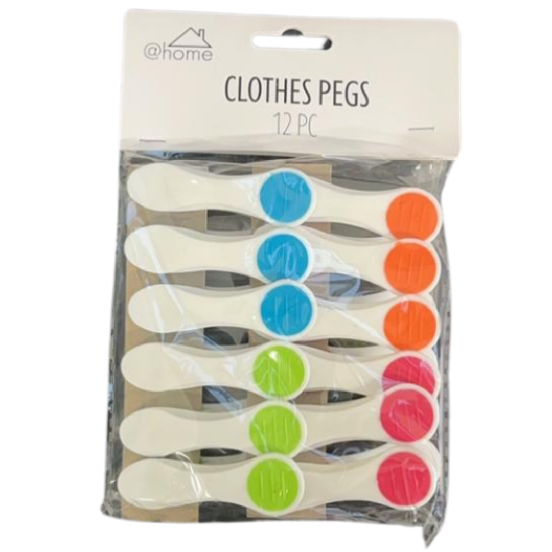 12-Pack Cloth Pegs