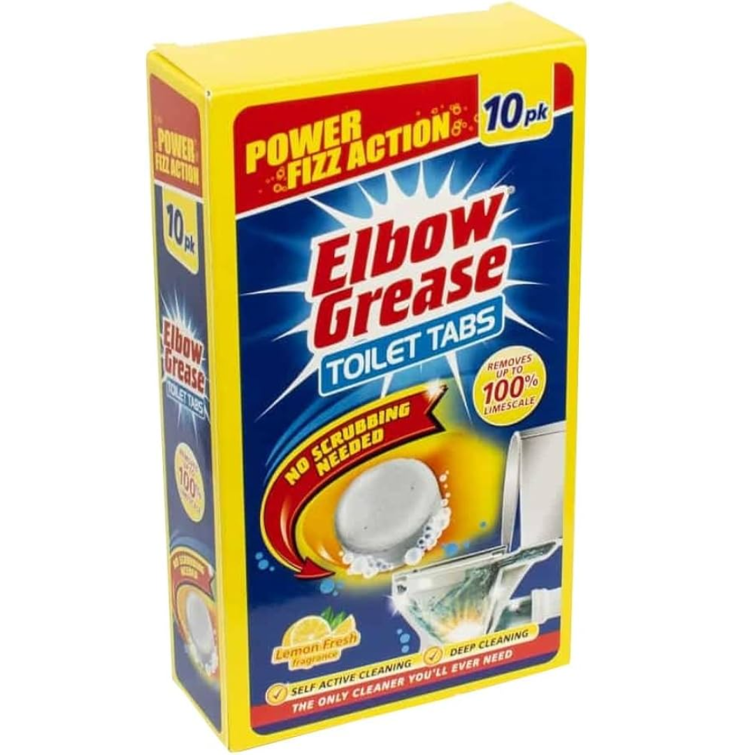 10 Pack of Elbow Grease Toilet Tabs Fresh Lemon