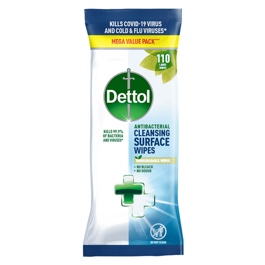 Dettol Antibacterial Wipes - 110 Pack