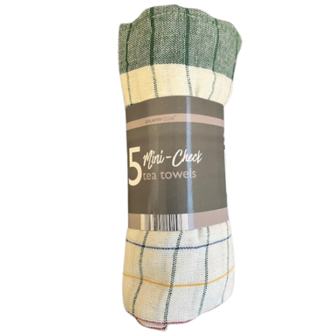 5-Pack Roll Check Kitchen Towels