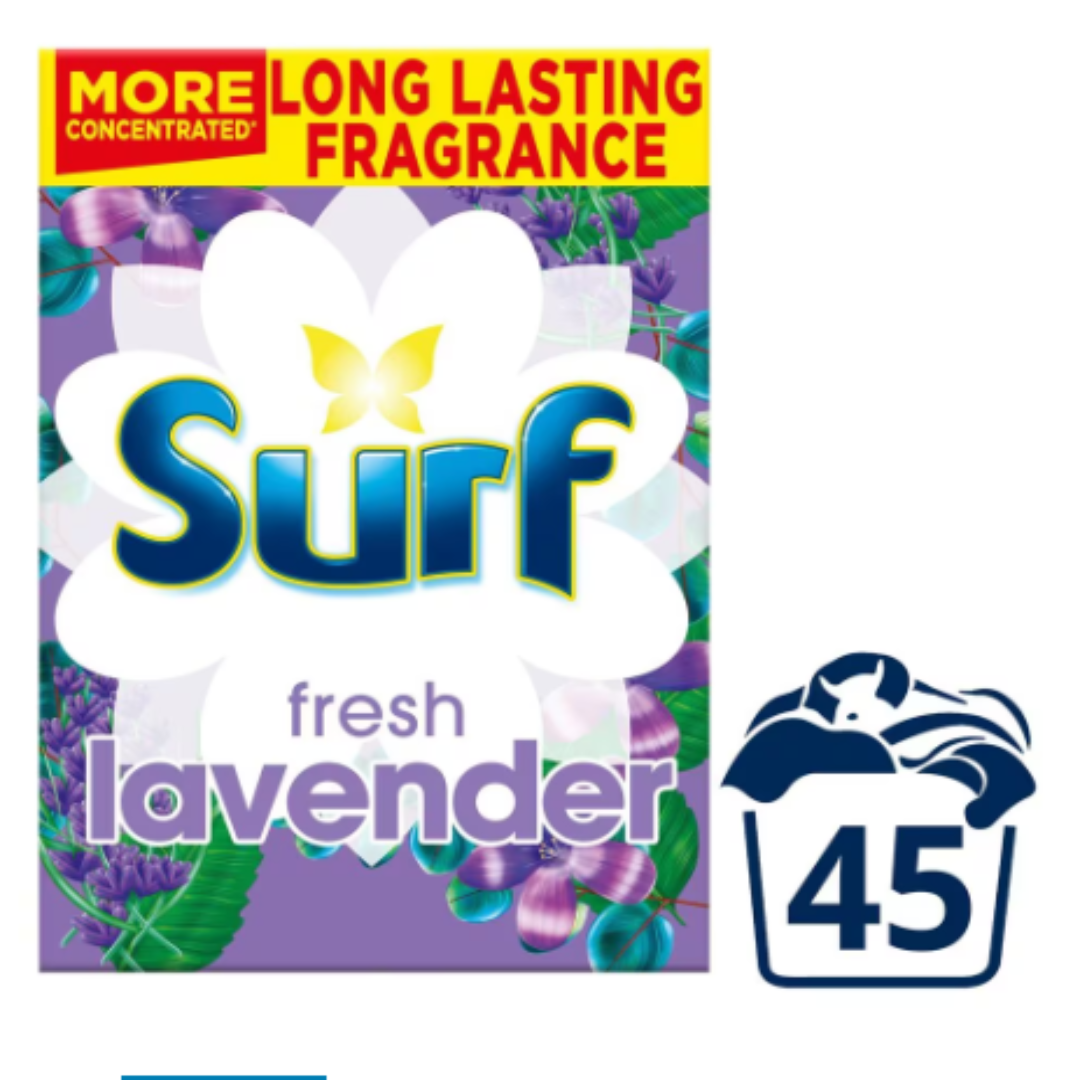 Surf Lavender Powder Laundry Detergent 2.25kg – 45 Washes