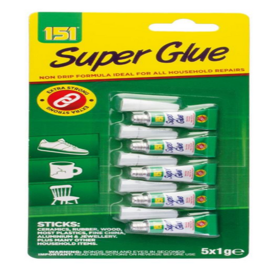 Mini Superglue 5 Pack (1g Each)