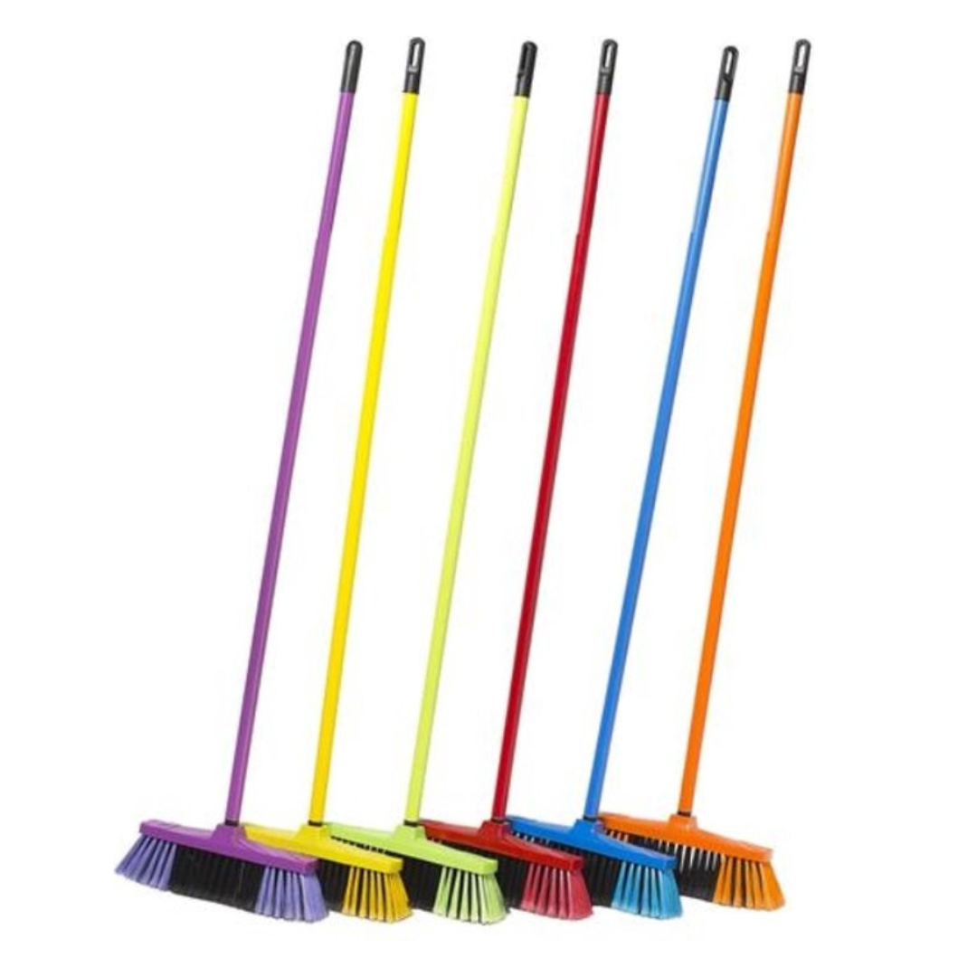 Champ Broom – Assorted Colours Versatile Indoor & Outdoor