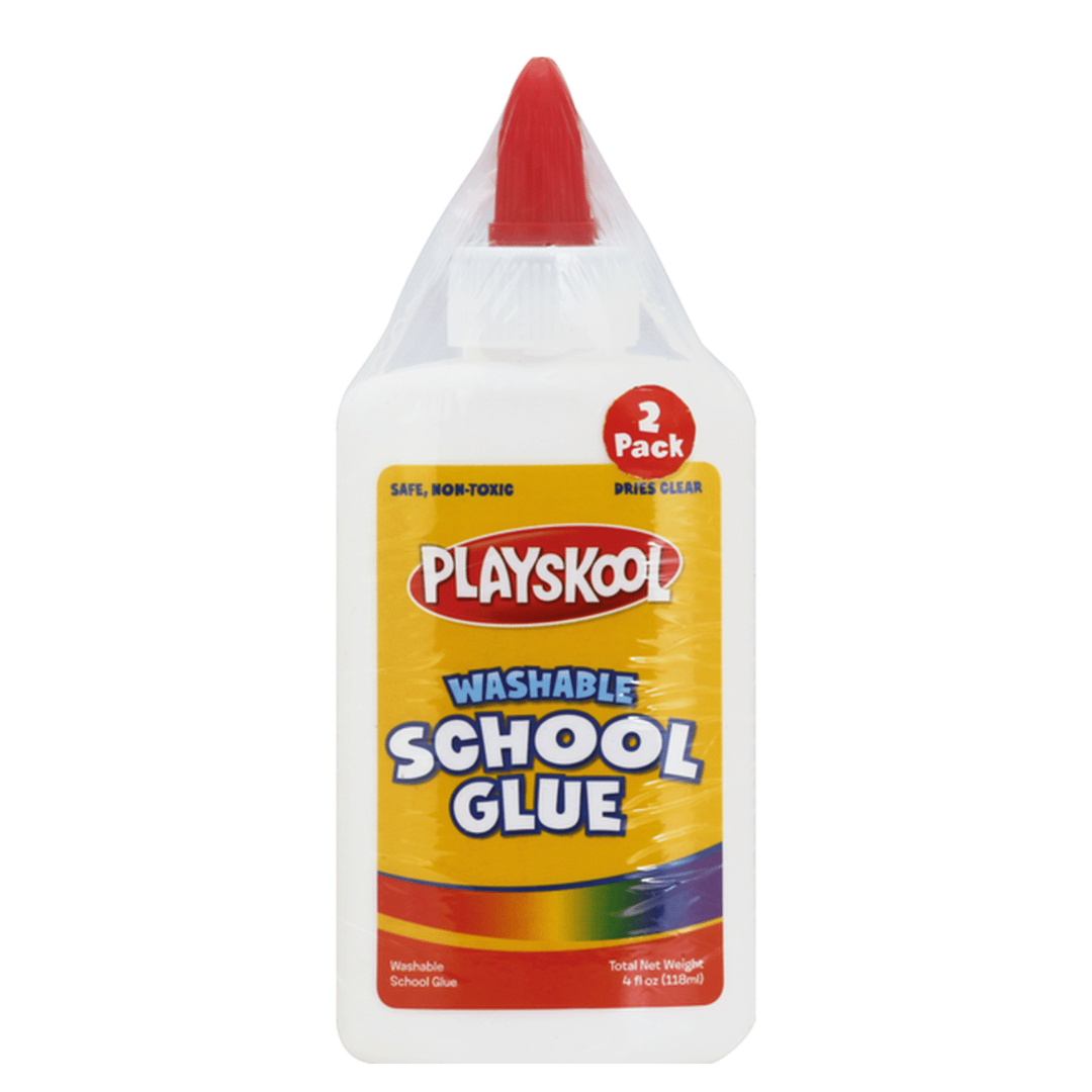 2 Pack PlaySkool 118ml Washable School Glue