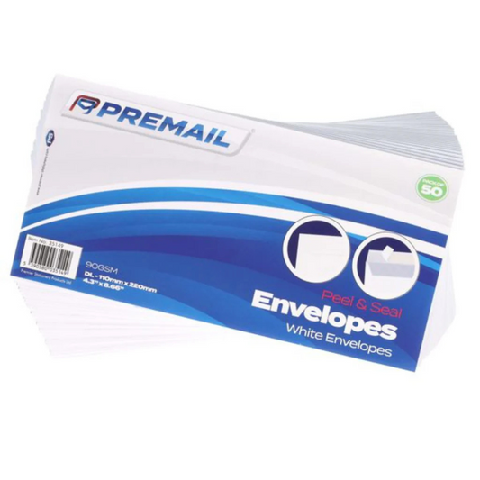 Peel and  Seal Envelopes 110mm x 220mm