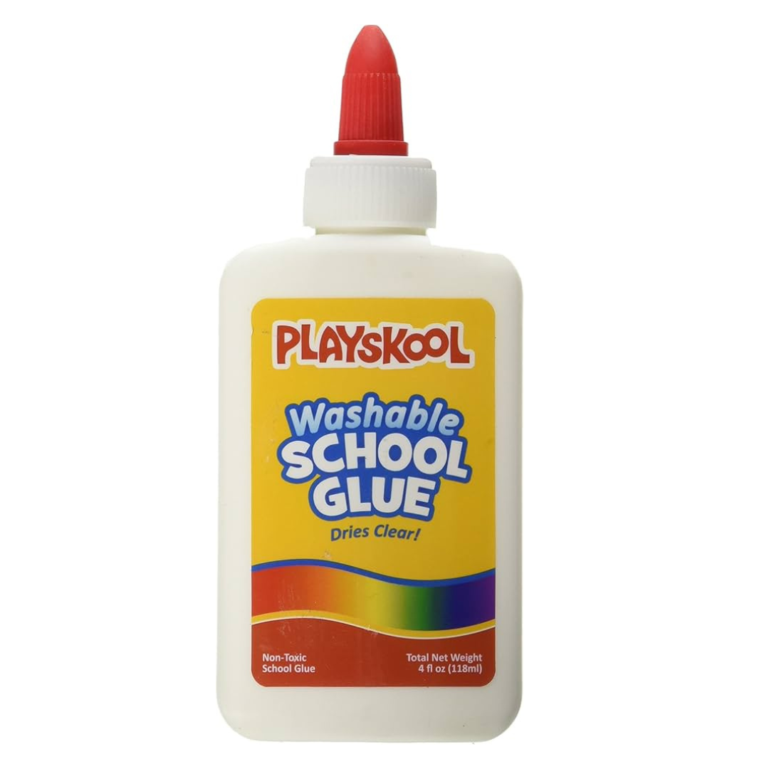 2 Pack PlaySkool 118ml Washable School Glue