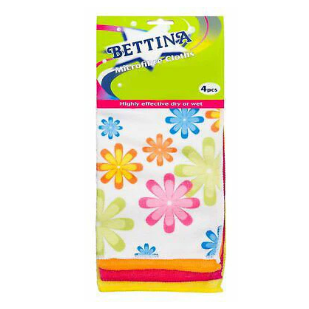 Bettina 4PC Microfibre Cloths