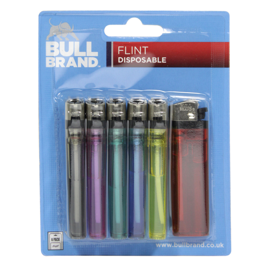 6PK Disposable Lighters 30S