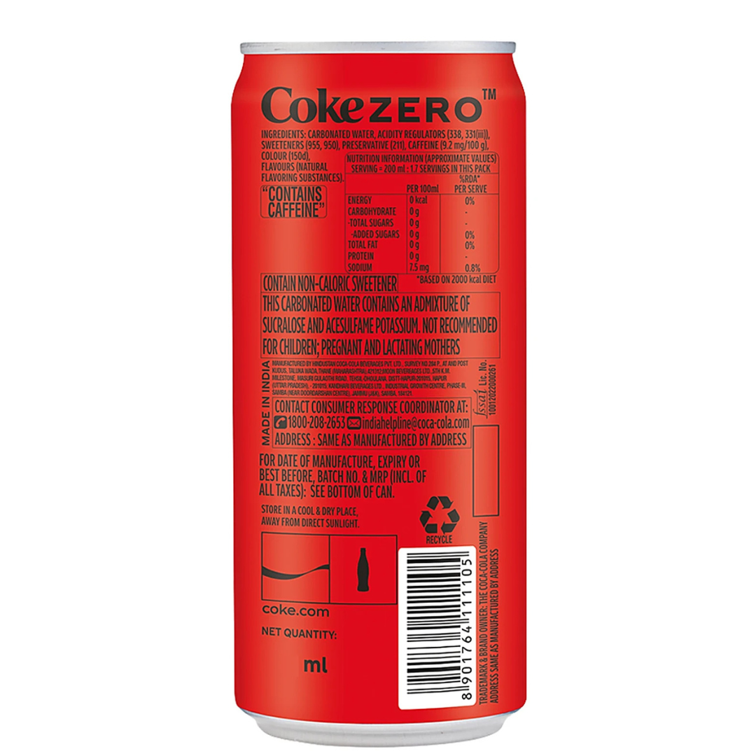 Coke Zero Can 330ML