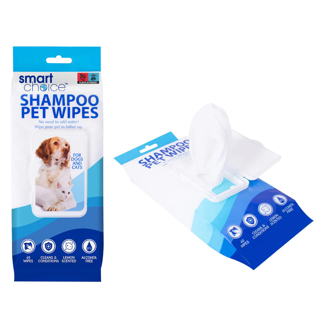 Pet Shampoo Wipes 40