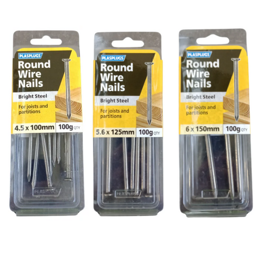 Round Wire Bright Steel Nails