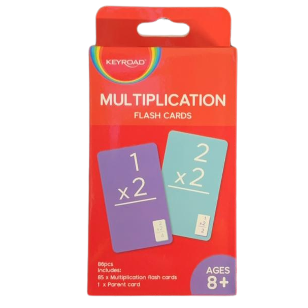 Keyroad Multiplication Flash Cards - 86 Pcs