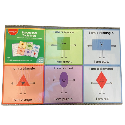 Keyroad Colours+Shapes Educational Table Mat