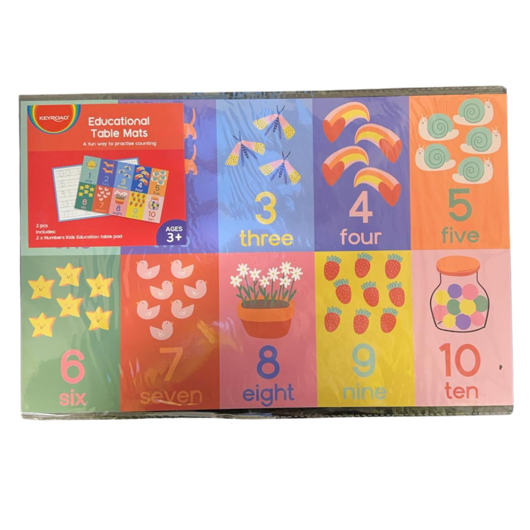 Keyroad Numbers Educational Table Mats