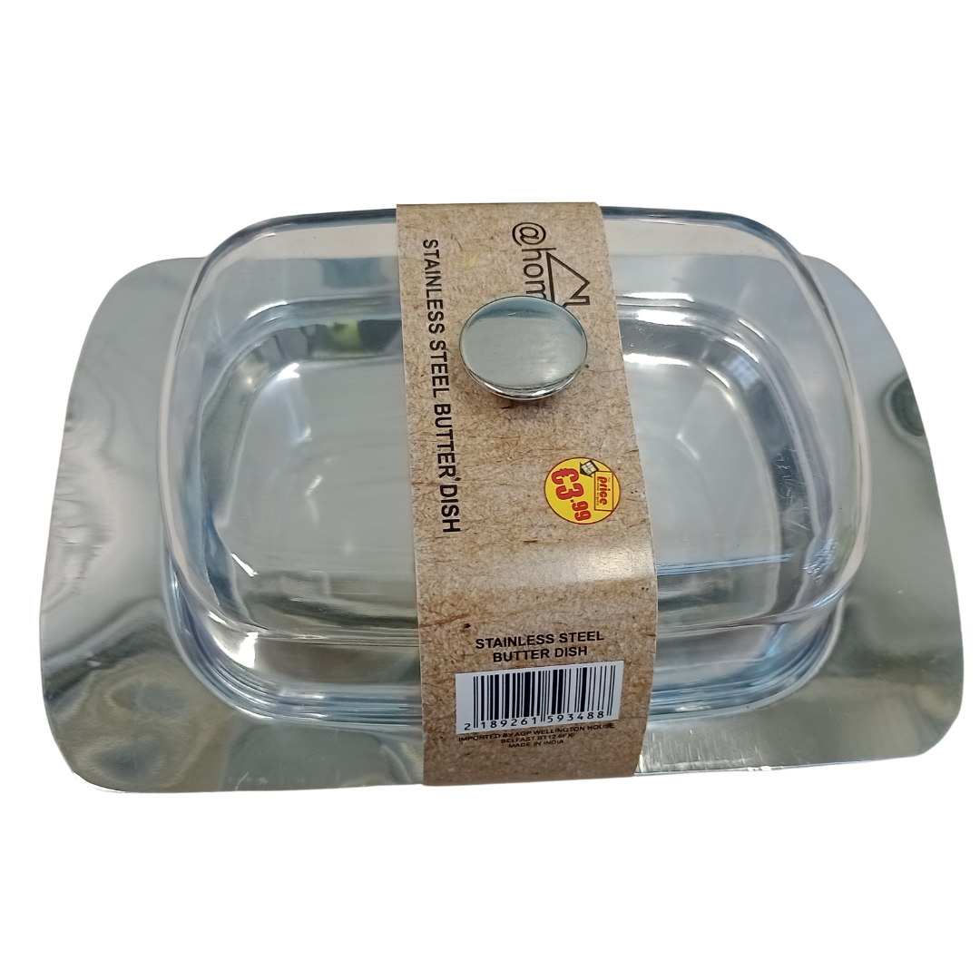 Stainless Steel Butter Dish with Lid