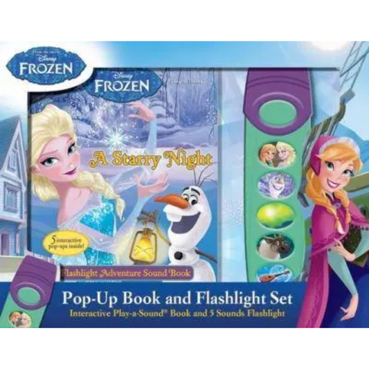 Disney Frozen Pop-Up Book & Flashlight Set