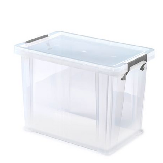 18.5L Allstore Silver Clamp Storage Box