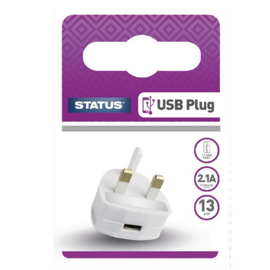 White USB Power Adaptor