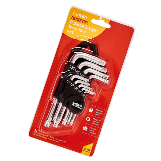 Pack OF 9 L-Type Torx Key Set