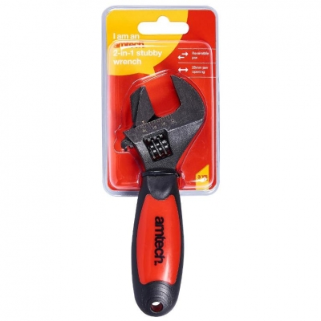 2-in-1 Stubby Pipe and Adjustable Wrench