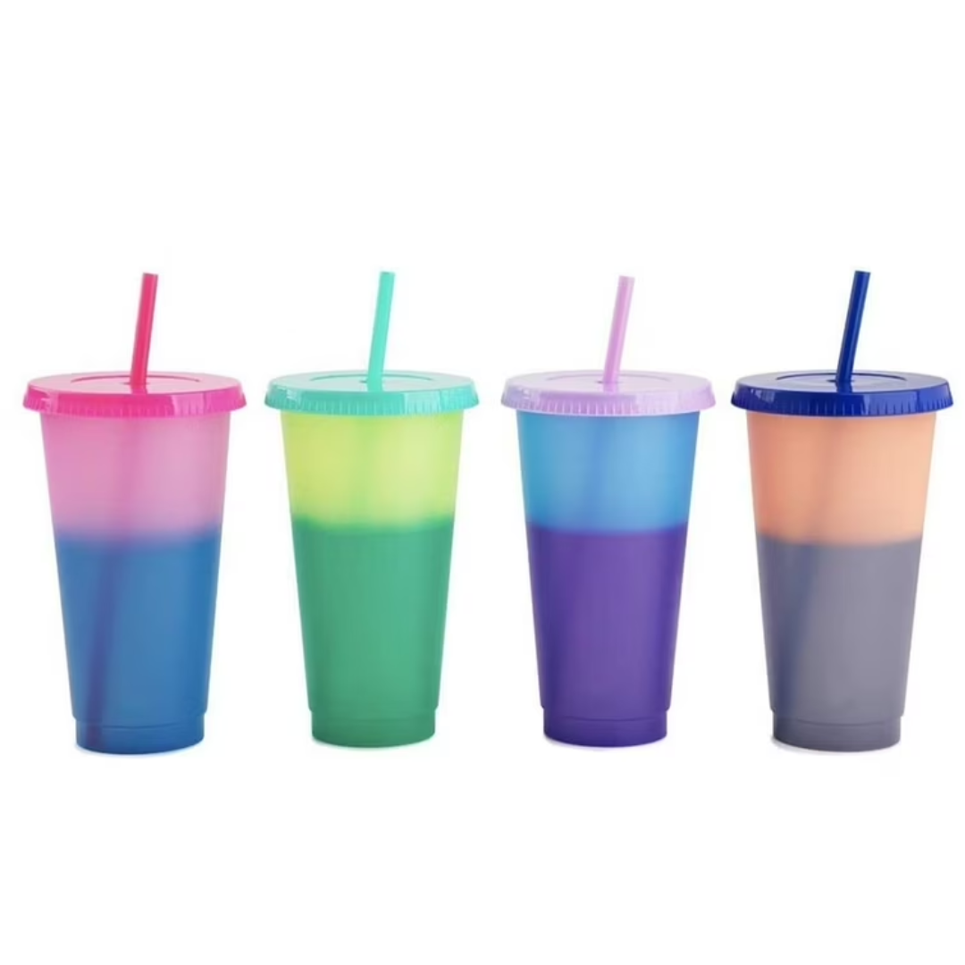 8-Pack 24oz Colour Change Glitter Tumblers