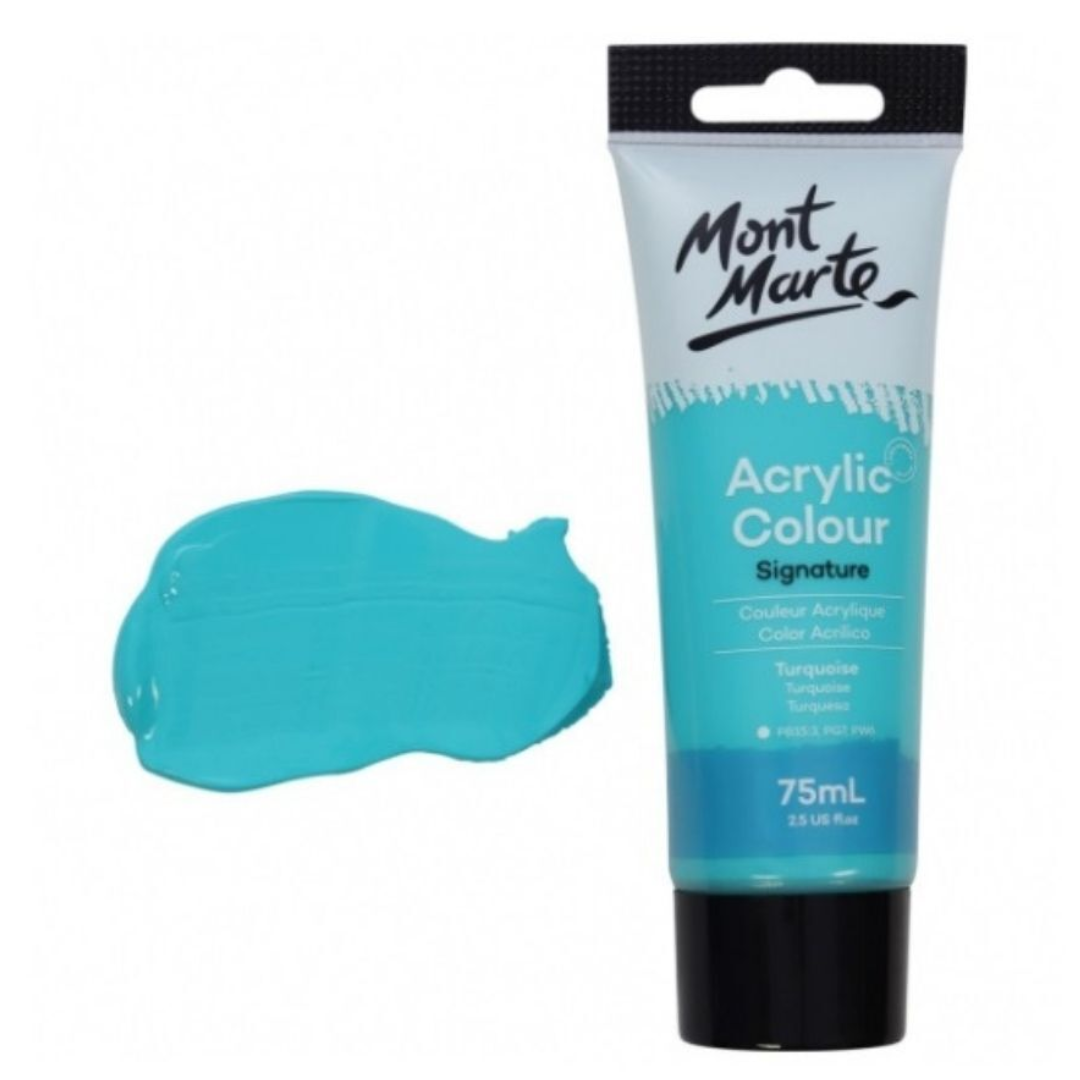 Mont Marte 75ml Acrylic Paint – Turquoise