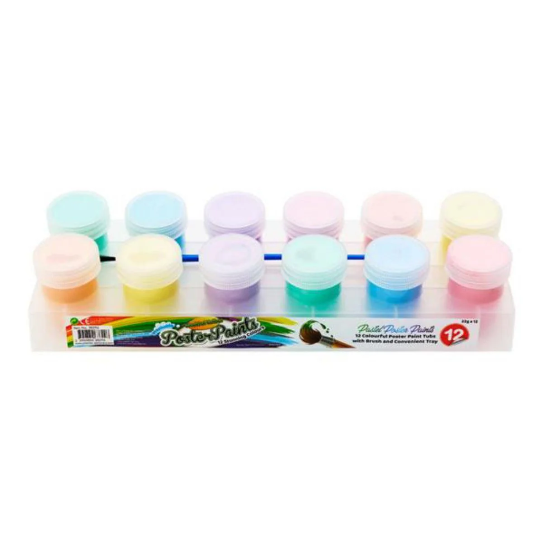 World of Colour Pastel Poster Paints Pack of 12