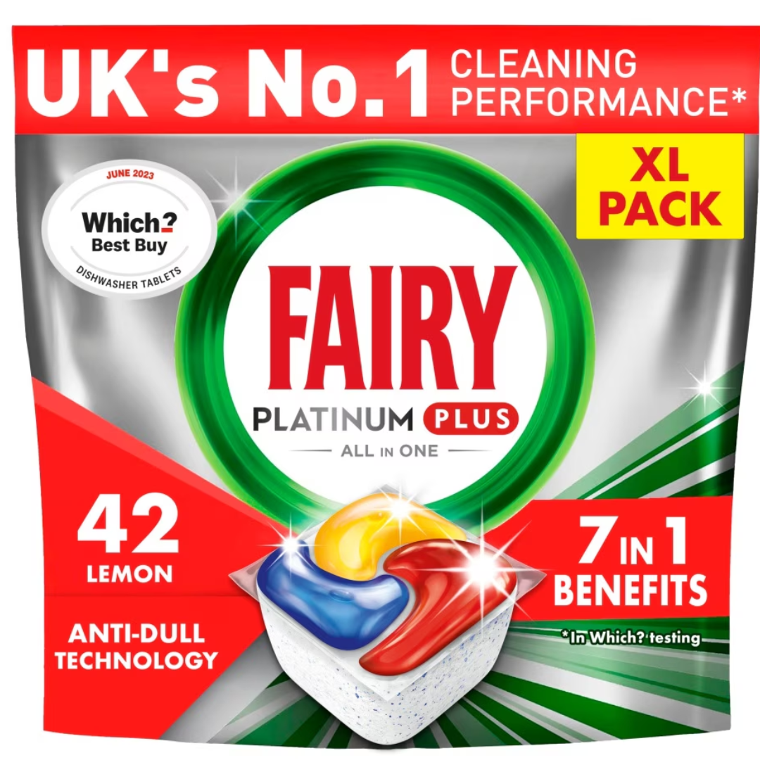 Fairy Platinum Plus 42 Dishwasher Capsule