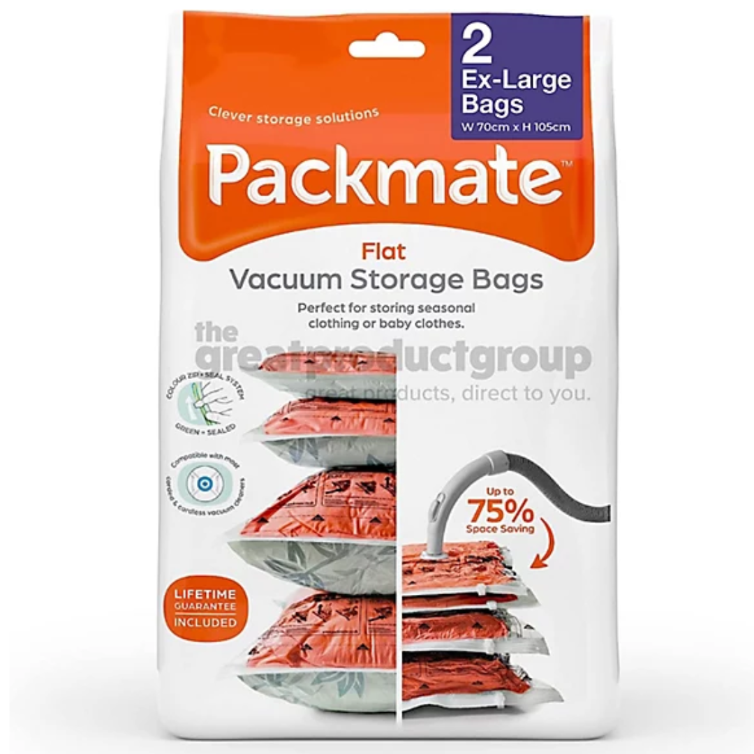 Pack of 2 XL Packmate Flat Storage Bags