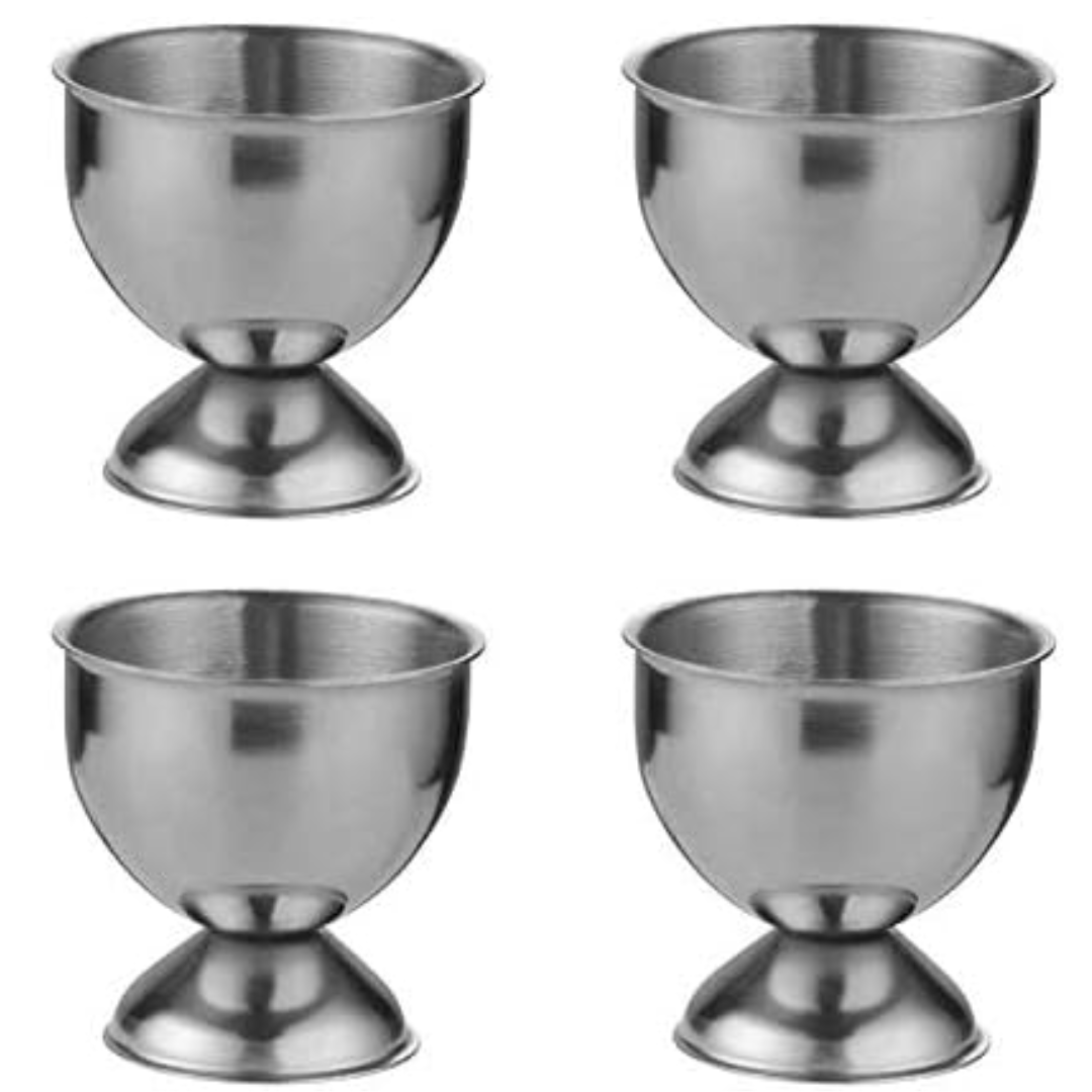 Pack Of 4 Stainless Steel Egg Cups