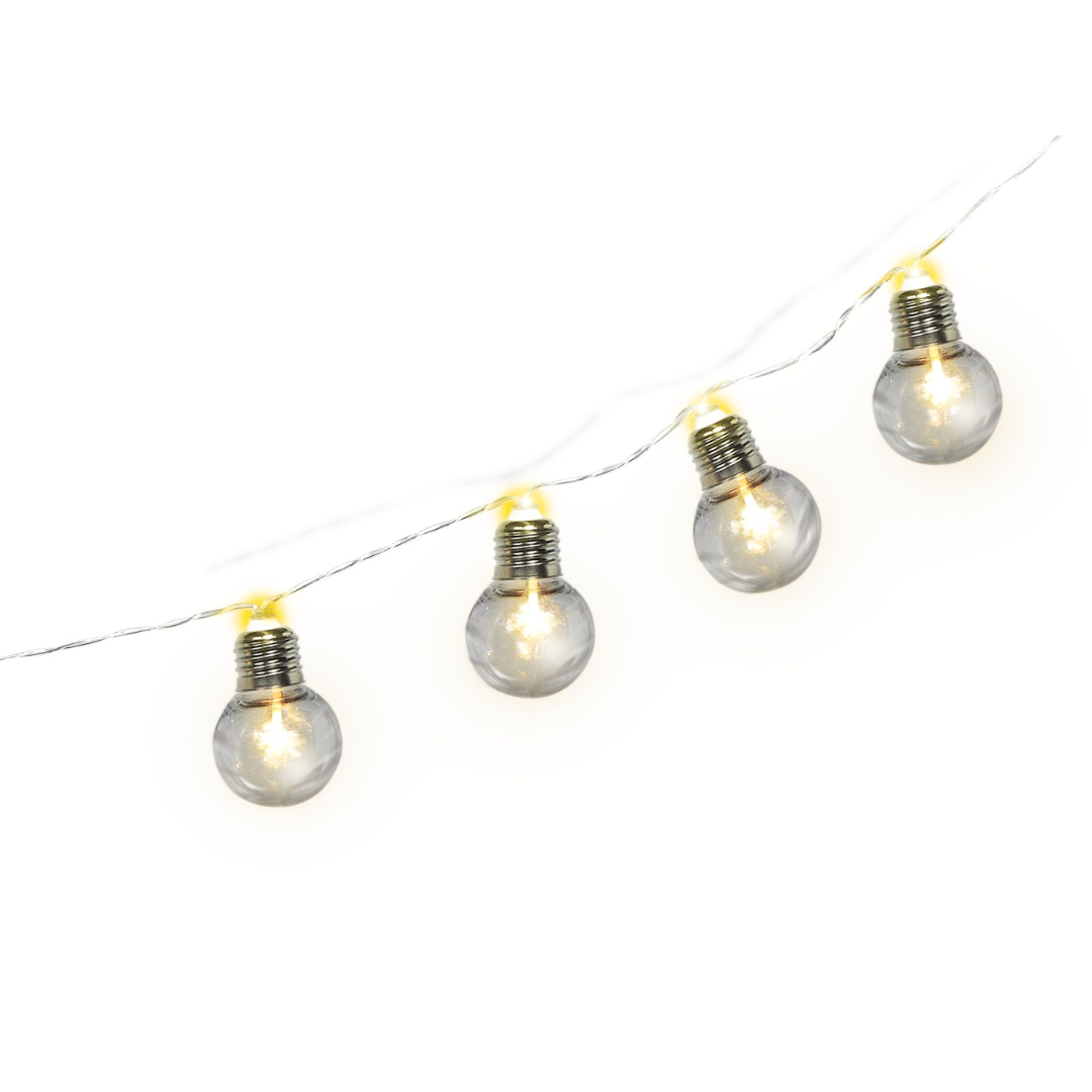 10 Clear Bulb LED String Lights