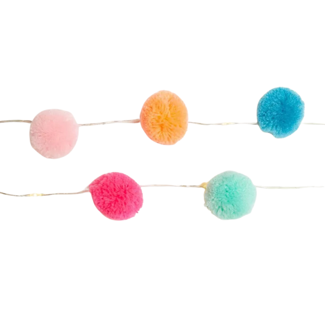 10 Pom Pom String Lights